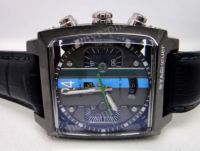 Tag Heuer Twenty Four Concept Chronograph Blue/Green Dial Black Watch